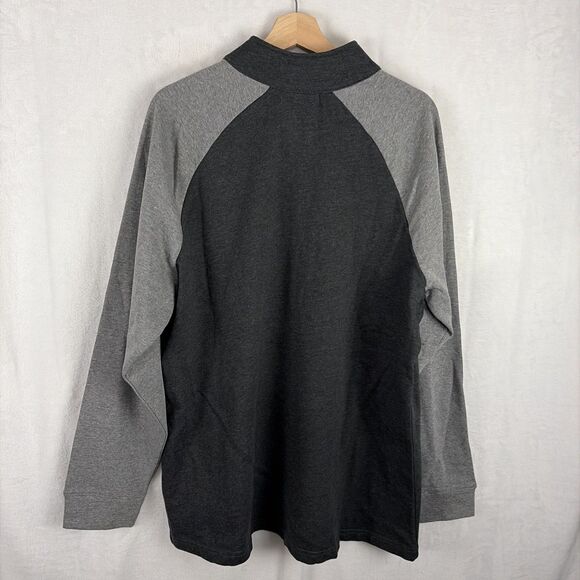 Oregon Ducks 1/4 Zip Pullover Gray Heathered LS Men’s XL NCAA Captivating NWT - Picture 4 of 5